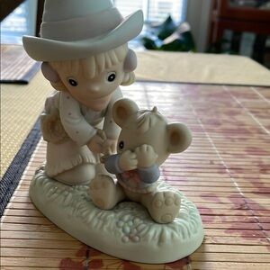 Charming Figurine with Child and Bear